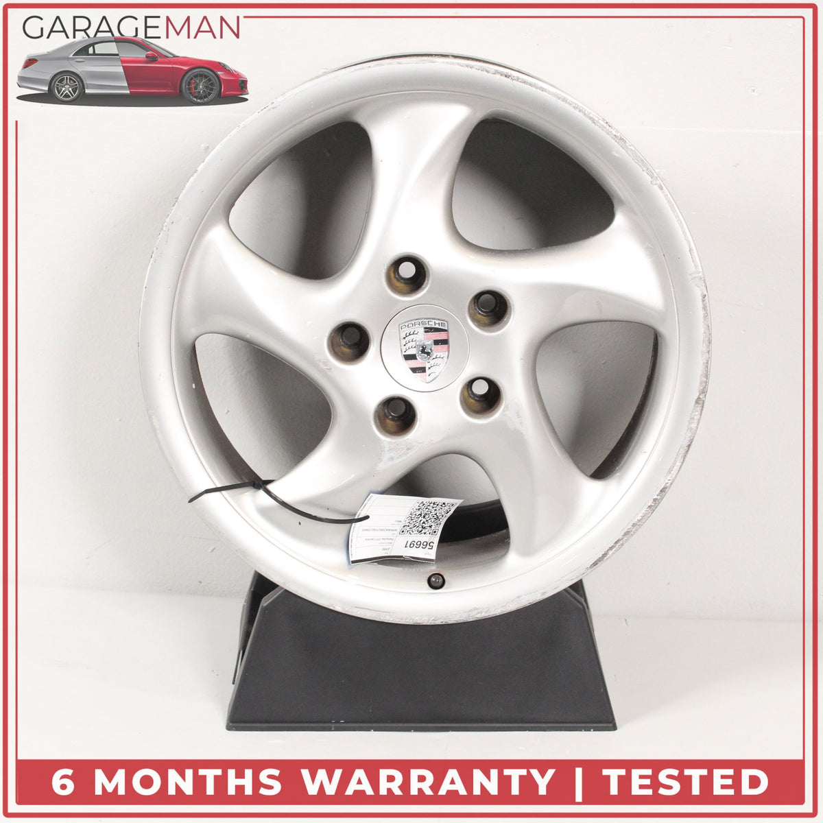 1997-2005 Porsche 911 Carrera Front Side Wheel Rim 7.5JX18 ET50 99336213406 OEM