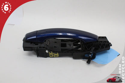 2015-2020 Audi A3 S3 RS3 Rear Right Side Exterior Door Handle Blue 8V0839885 OEM