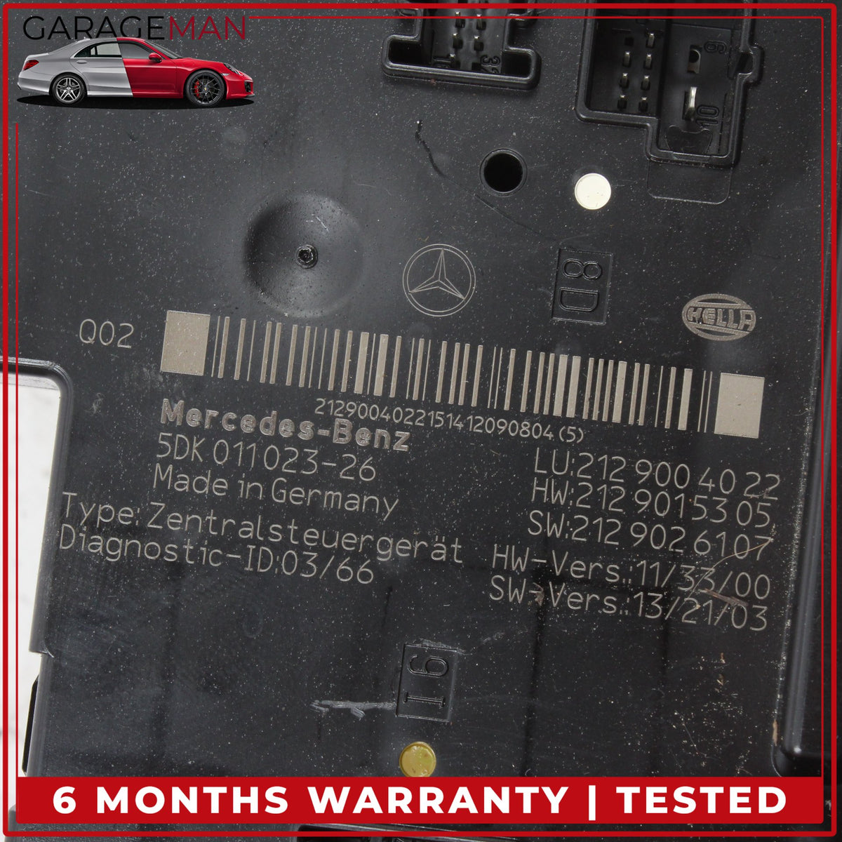 2010-2018 Mercedes W212 E400 Rear SAM Relay Junction Fuse Box Module OEM