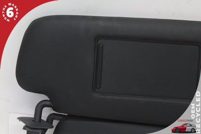 2011-2014 Porsche Cayenne 958 Front Left and Right Side Sun Visor Set Black OEM