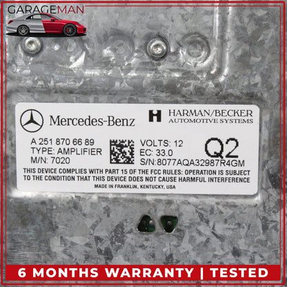 2006-2008 Mercedes X164 GL550 Harman Becker Kardon Amplifier AMP 2518706689 OEM