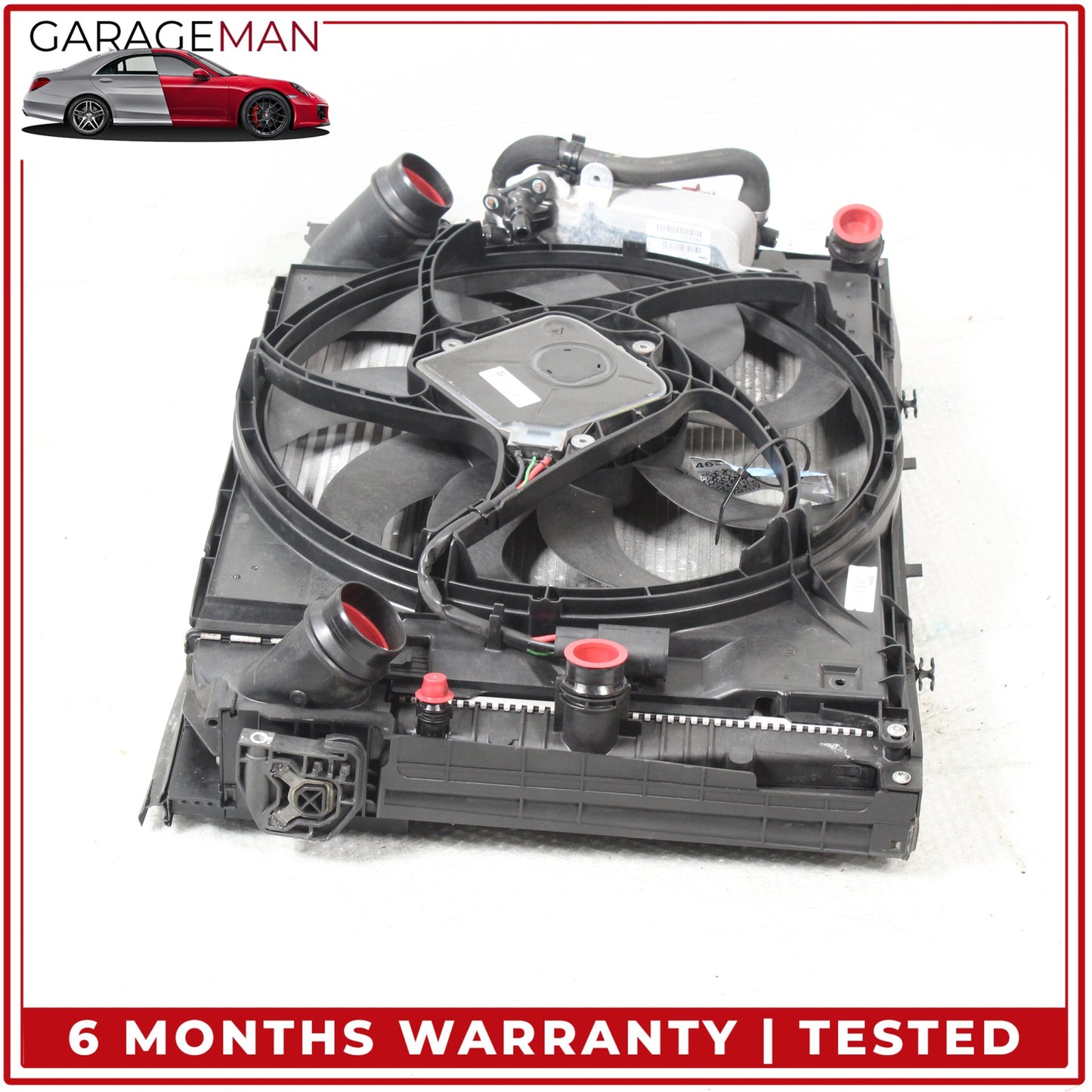 2012-2016 BMW 428i F36 Engine Radiator Cooling Fan Motor Assembly 8641947