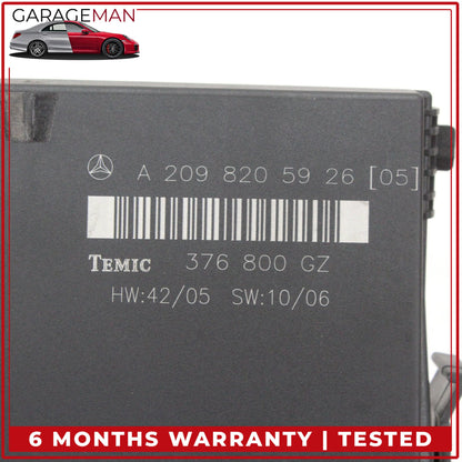 2003-2009 Mercedes-Benz CLK350 W209 Coupe Body Control Module 2098205926 OEM