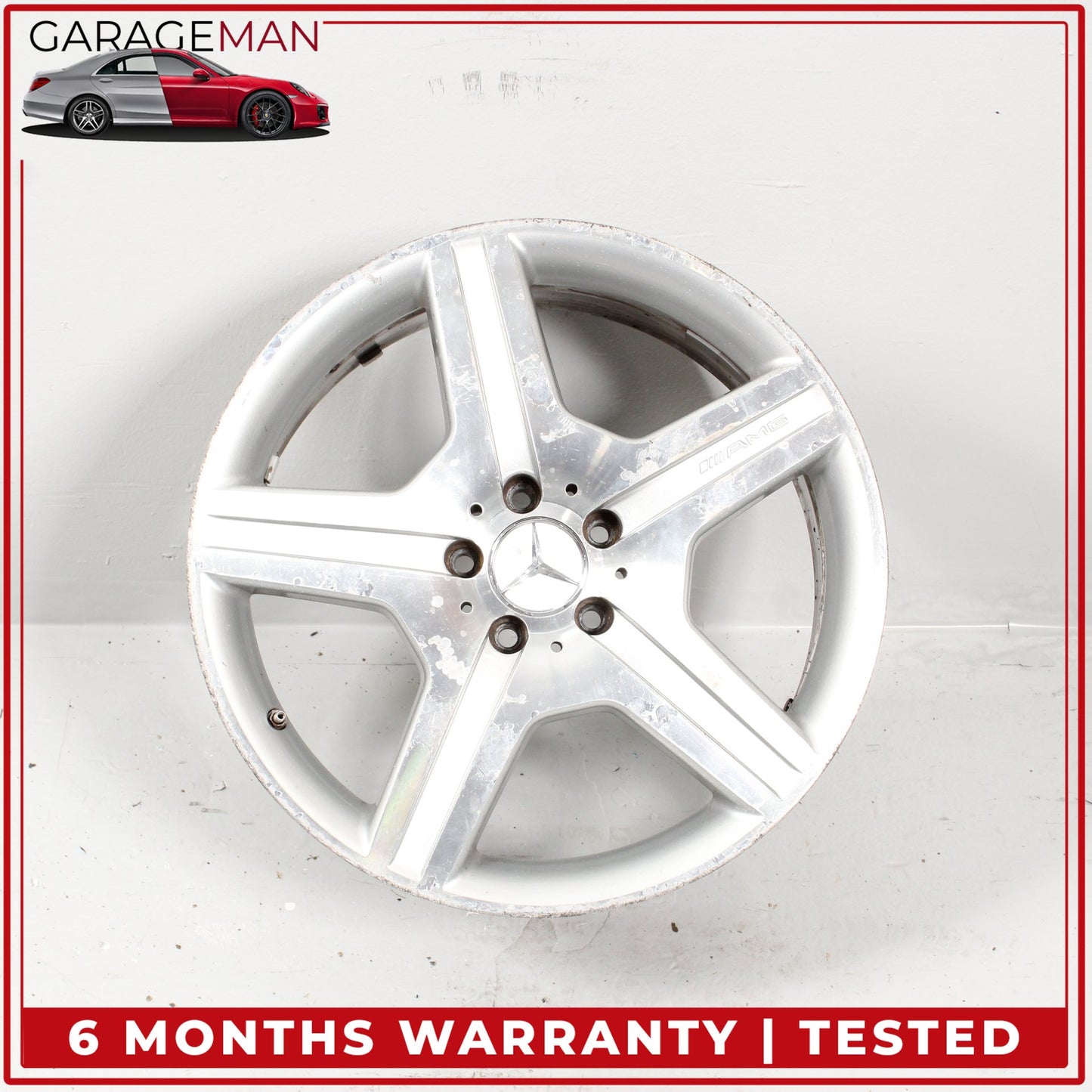 2007-2011 Mercedes W221 S550 S600 Front 5 Spoke Wheel Rim 8.5JX19 H2 ET43 OEM