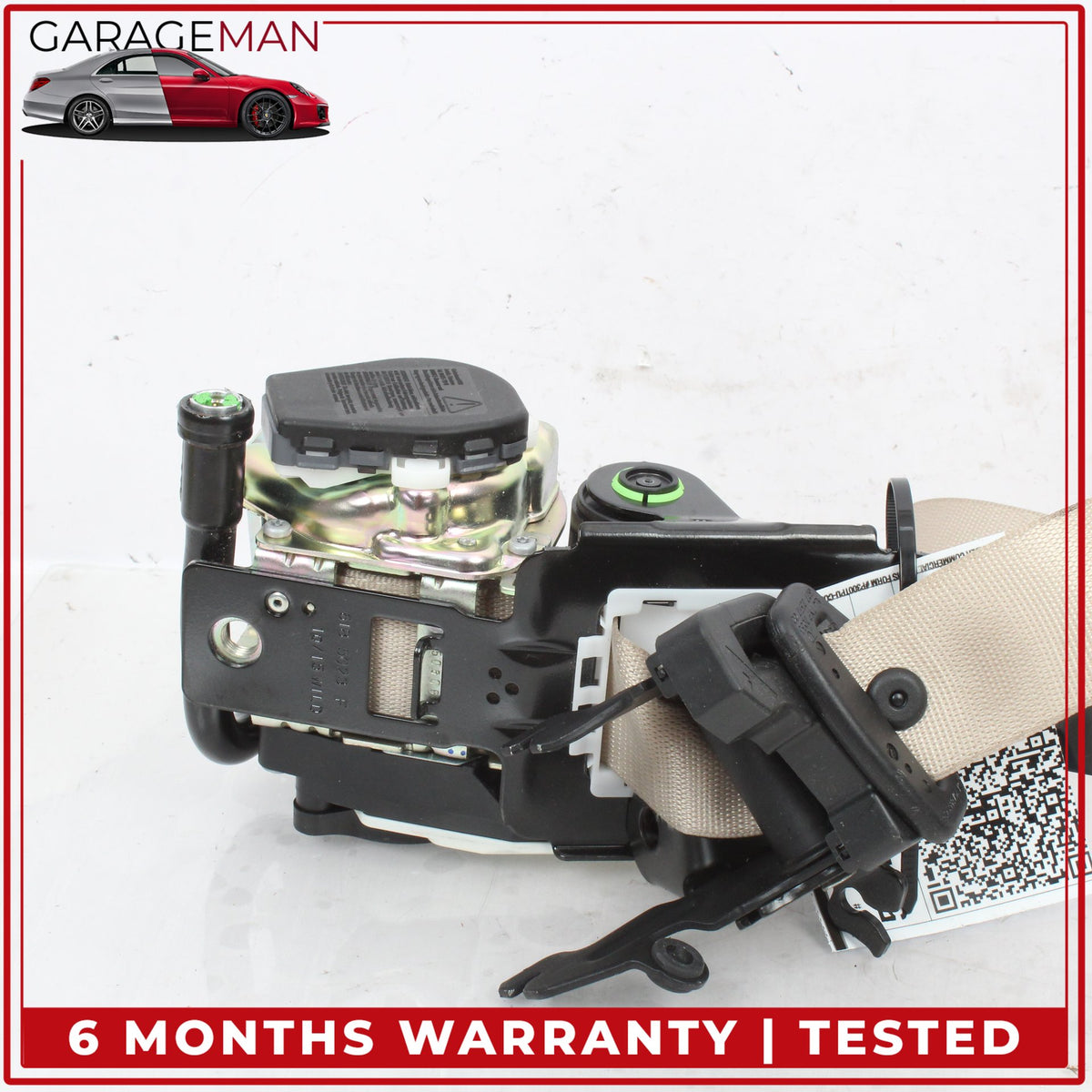 2010-2017 Mercedes C207 E400 Coupe Front Right Side Seat Belt Seatbelt Beige OEM