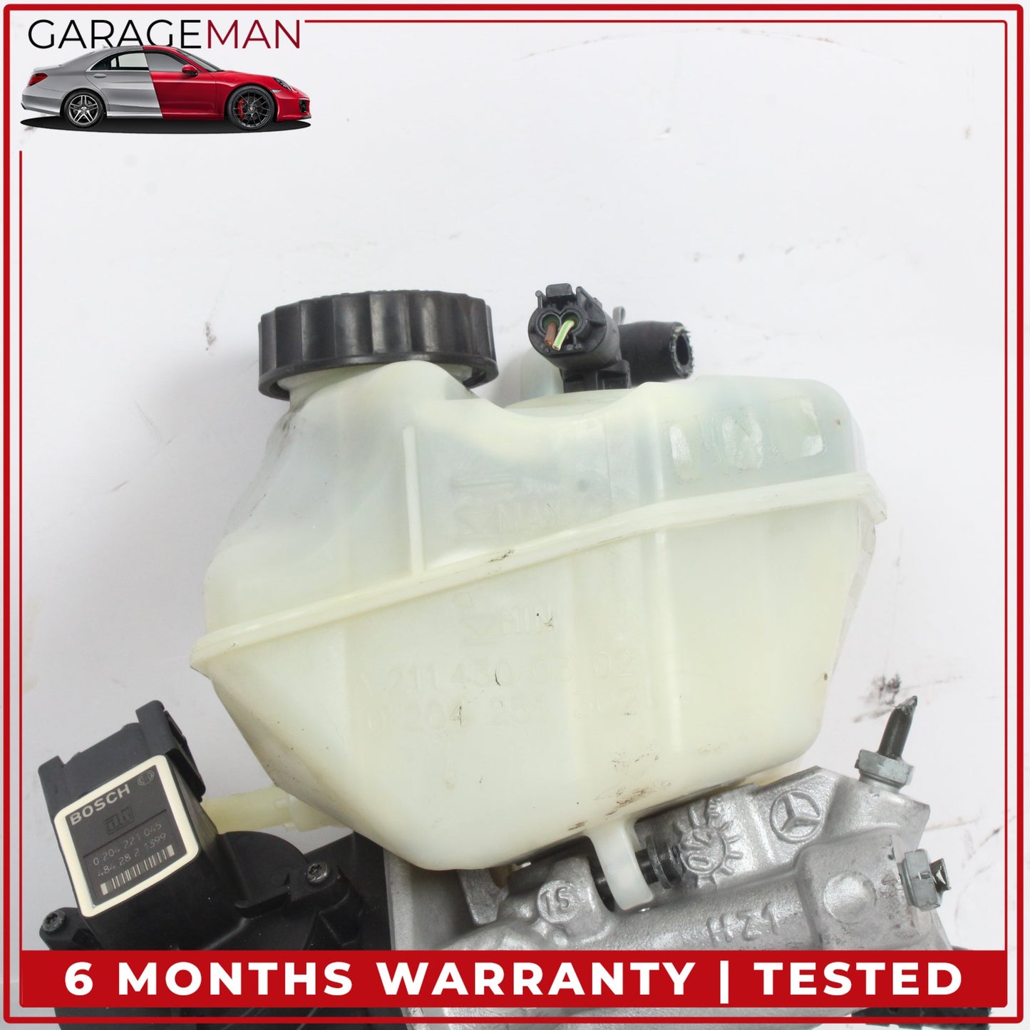 2003-2006 Mercedes-Benz E350 W211 Sedan Power Brake Booster Master Cylinder w/ Reservoir 0204221045 OEM