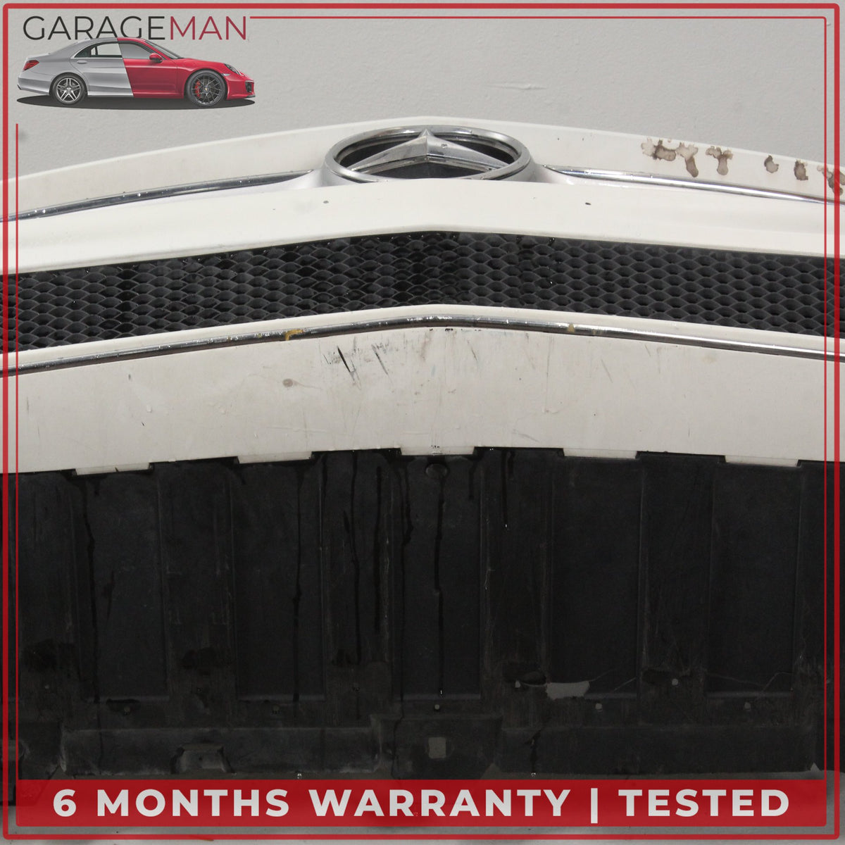 2017-2019 Mercedes C117 CLA250 Sedan Front Bumper Cover Calcite White OEM