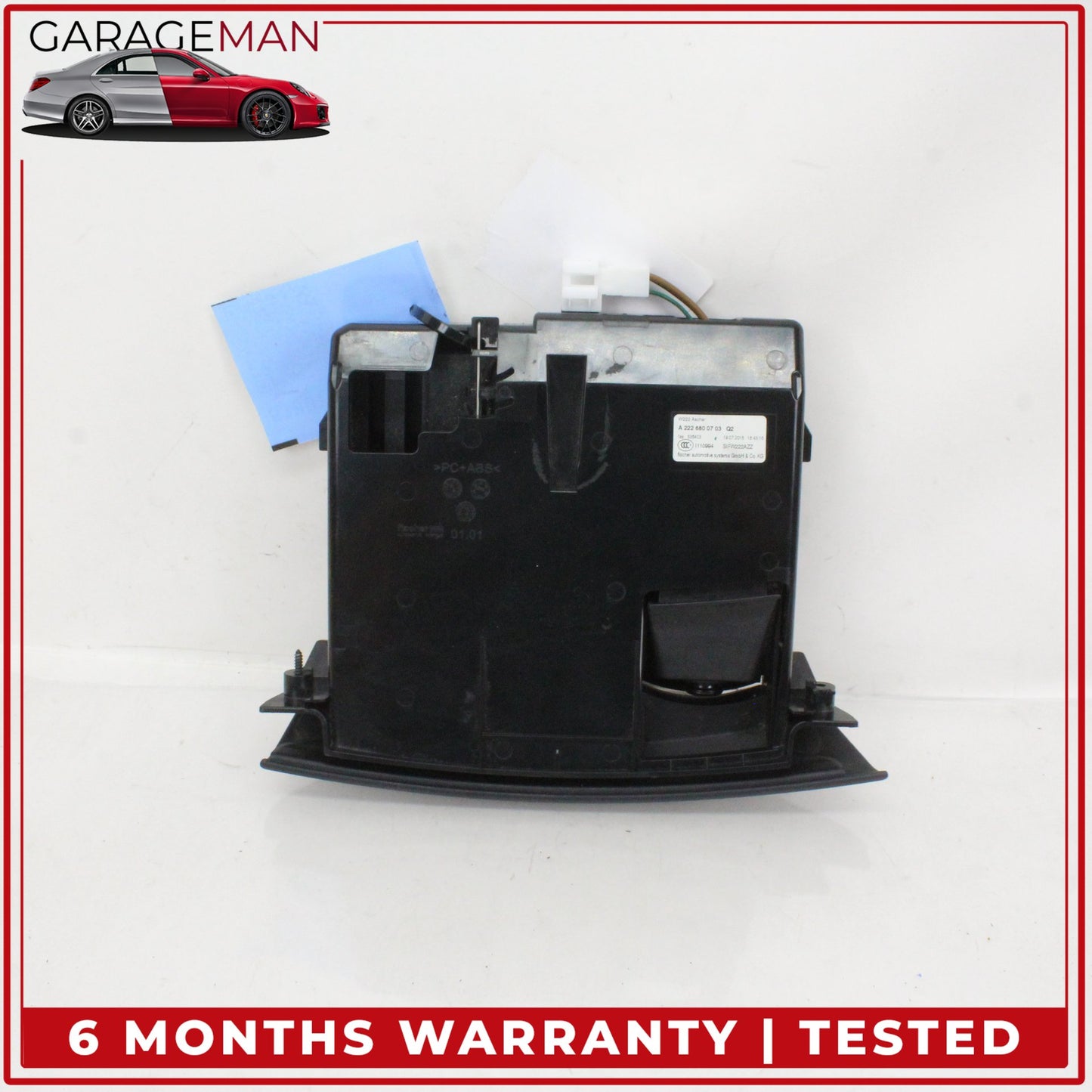 2014-2020 Mercedes W222 S550e Front Center Console Ashtray Compartment OEM