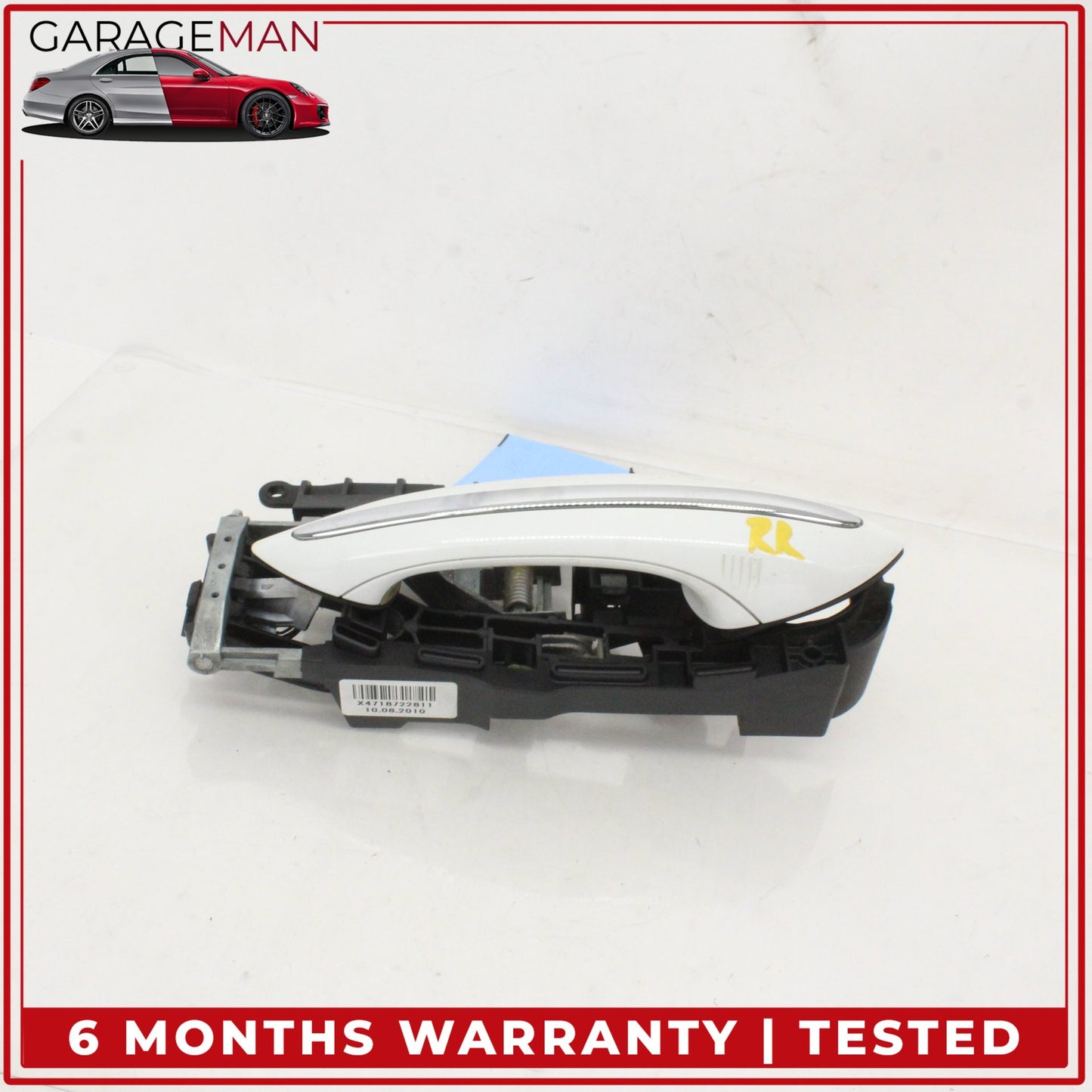 2011-2016 BMW 550i Rear Right Passenger Side Exterior Door Handle White OEM