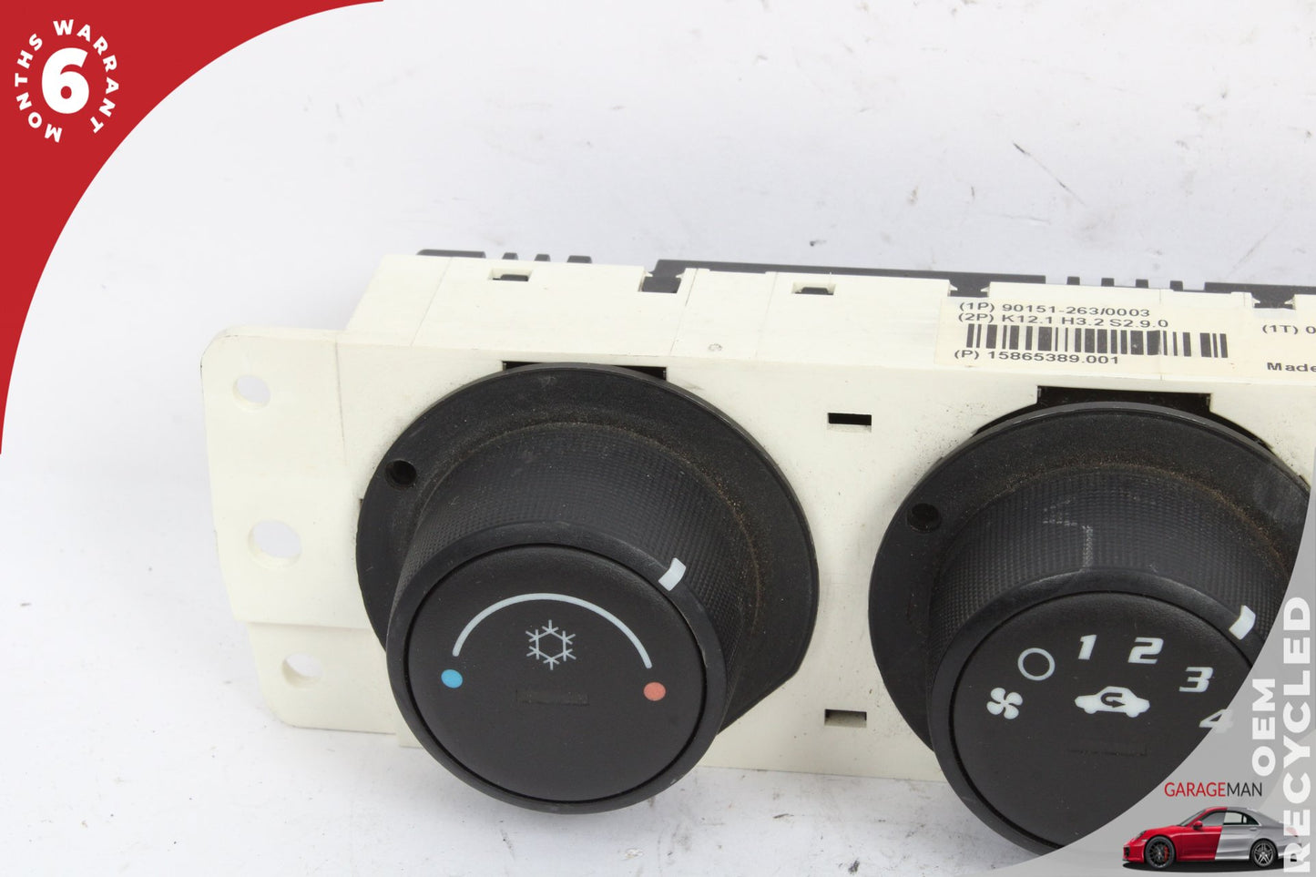 2006-2010 Pontiac Solstice A/C Temperature Climate Control Panel 15865389 OEM