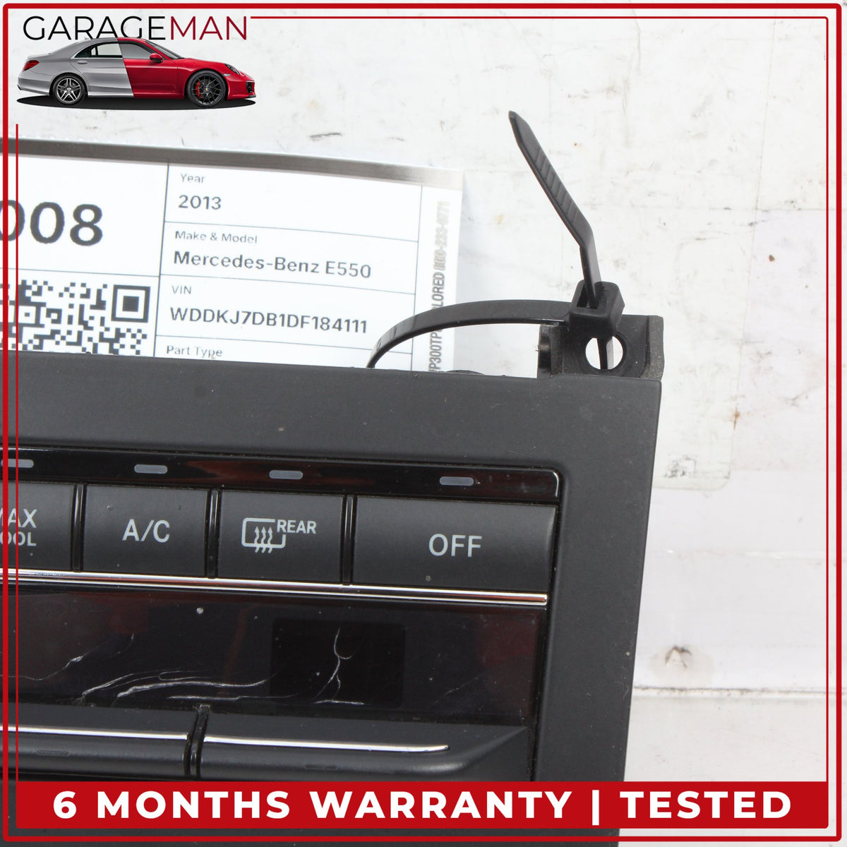 2010-2017 Mercedes C207 E550 AC Temperature Climate Control Panel 2129008911 OEM