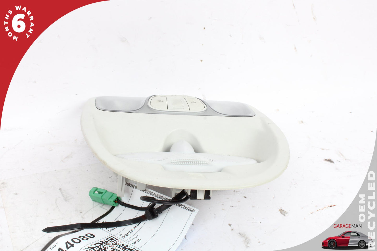 2014-2017 Fiat 500L Front Upper Interior Overhead Dome Light Lamp 51926261 OEM