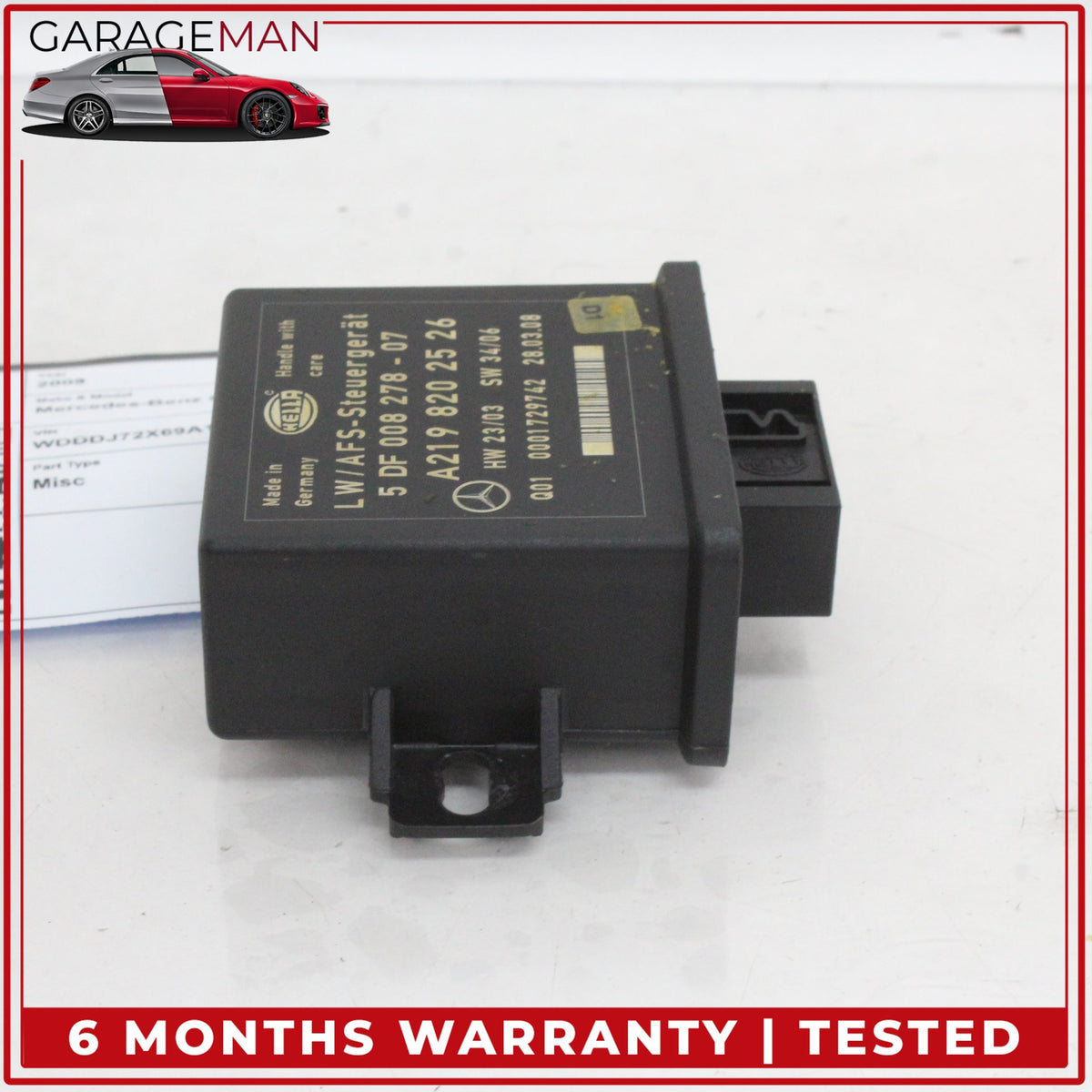 2006-2011 Mercedes W219 CLS550 Headlight Range Control Module 2198202526 OEM