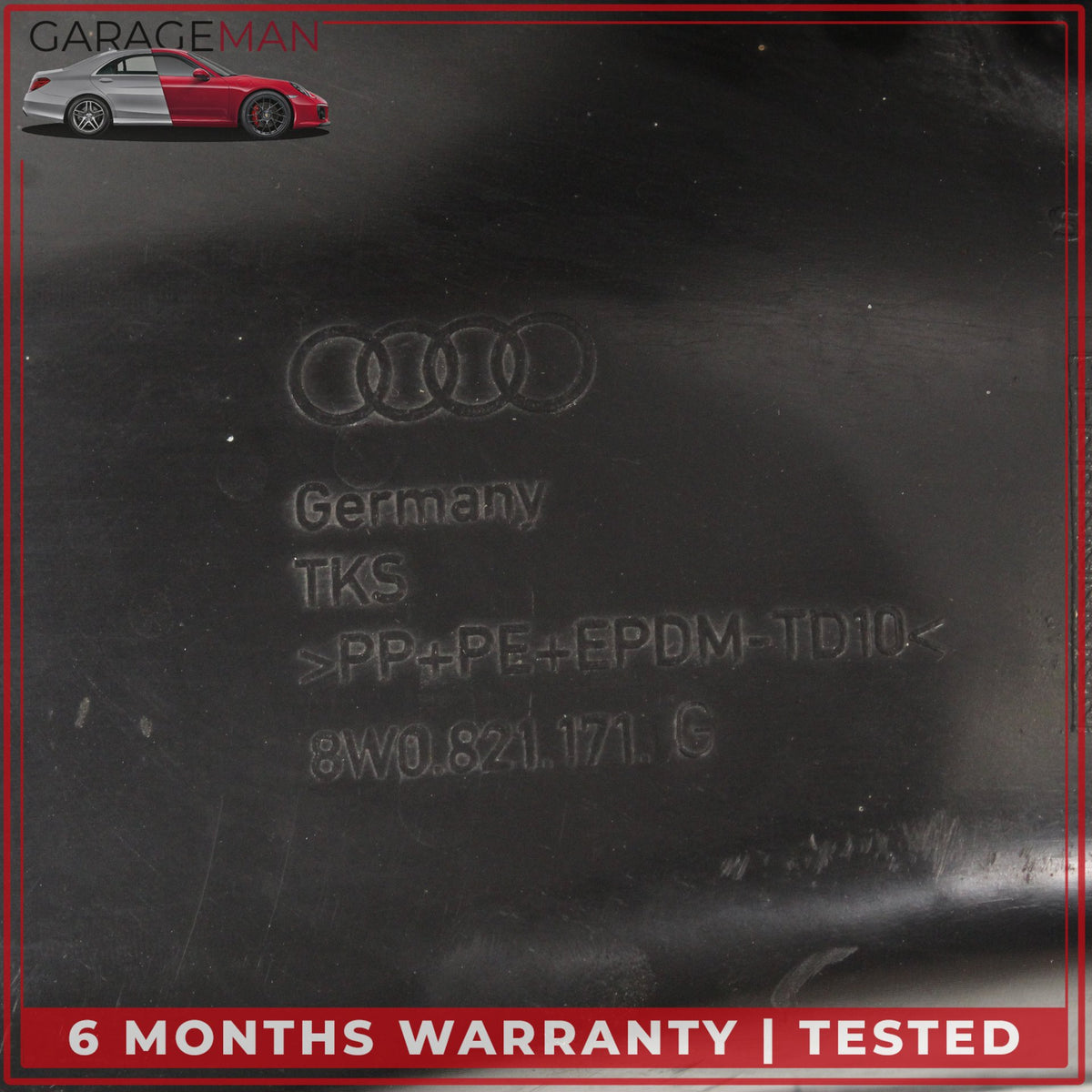 2020-2025 Audi A4 S4 Front Left Side Fender Liner Wheel Splash 8W0821171G OEM