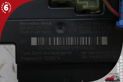 2008-2011 Mercedes W204 C300 C350 Rear Fuse Relay Box Module 2045457001 OEM