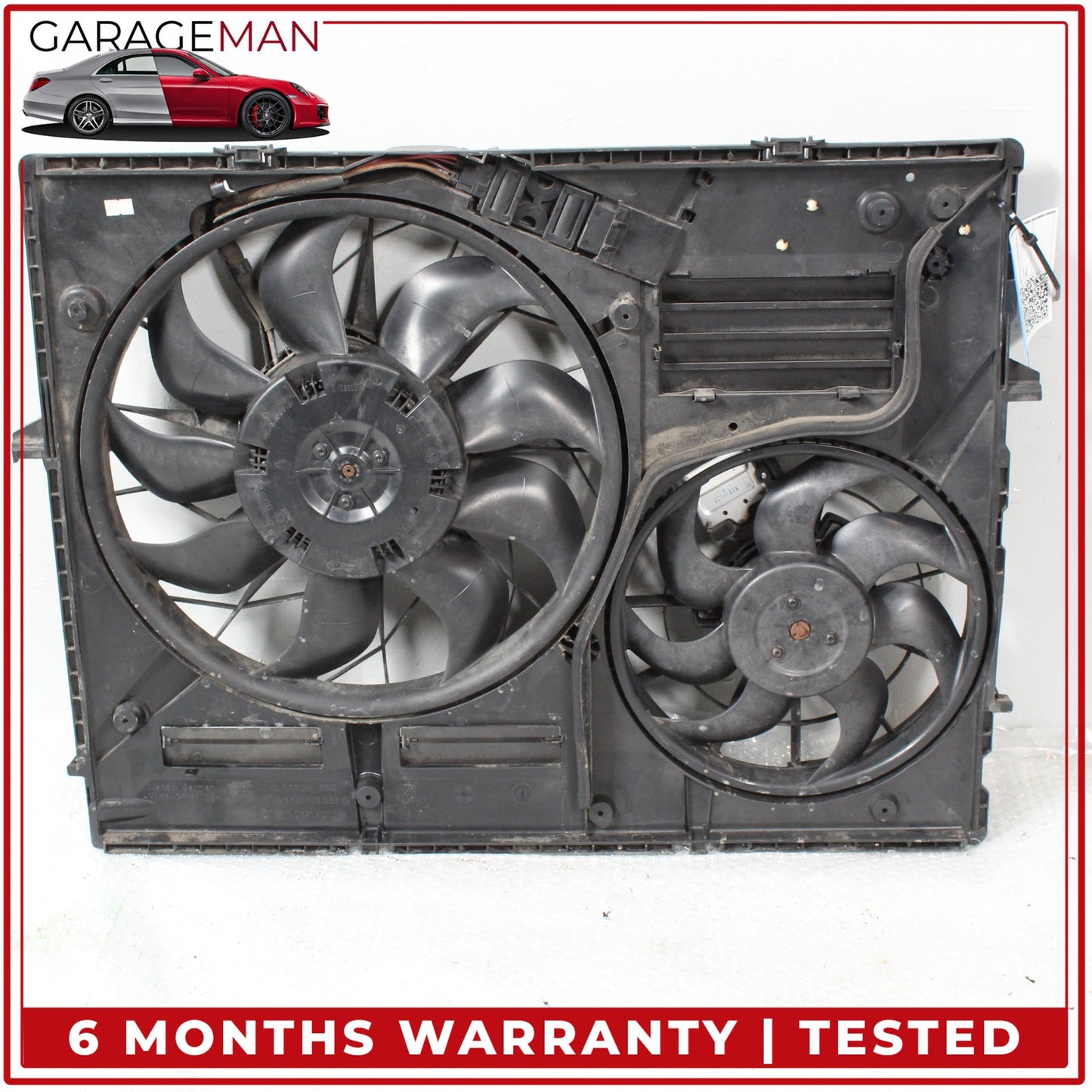 2007-2015 Audi Q7 SUV Engine Radiator Electric Cooling Dual Fan 7L0121207D OEM