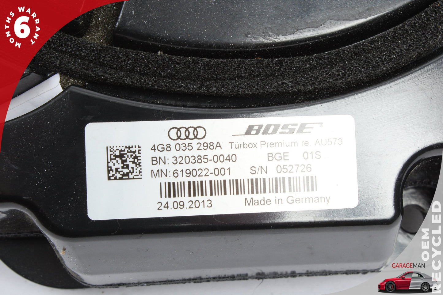 2012-2018 Audi A7 A6 RS7 S7 S6 Front Right Side Door Subwoofer Audio Speaker OEM