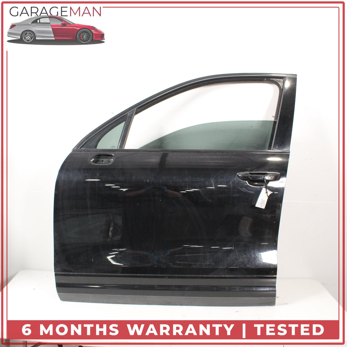 2011-2018 Porsche Cayenne 958 Front Left Driver Side Complete Door Black OEM