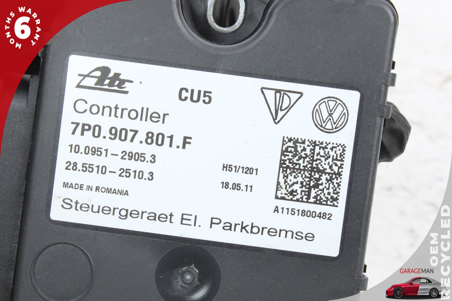 2011-2018 Porsche Cayenne 958 Electronic Parking Brake Control Module 7P0907801F