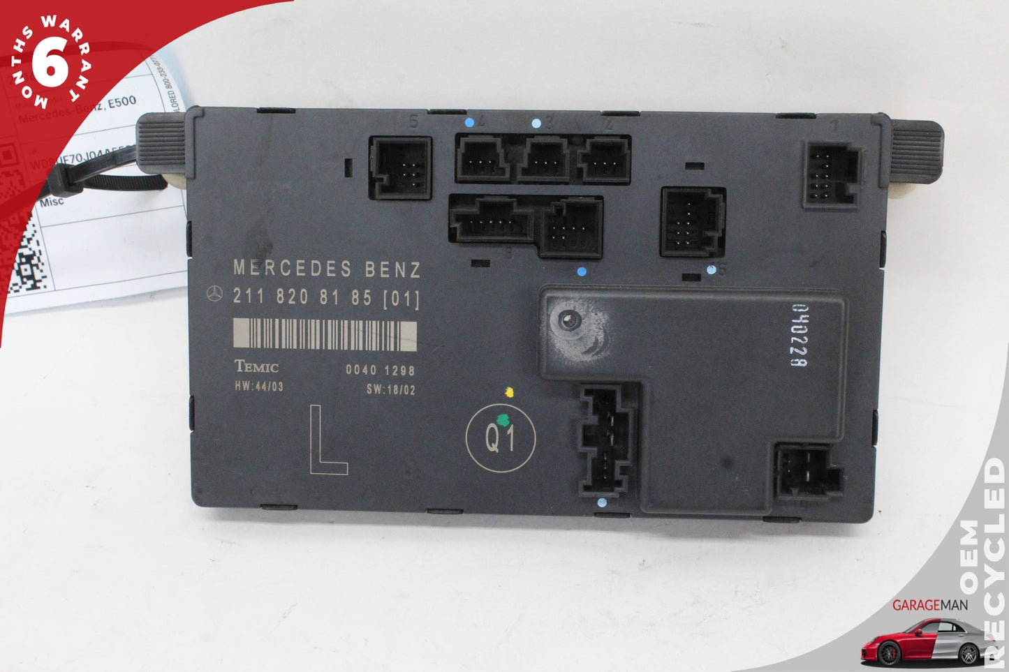 2003-2009 Mercedes W211 E500 Front Left Side Door Control Module 2118208185 OEM