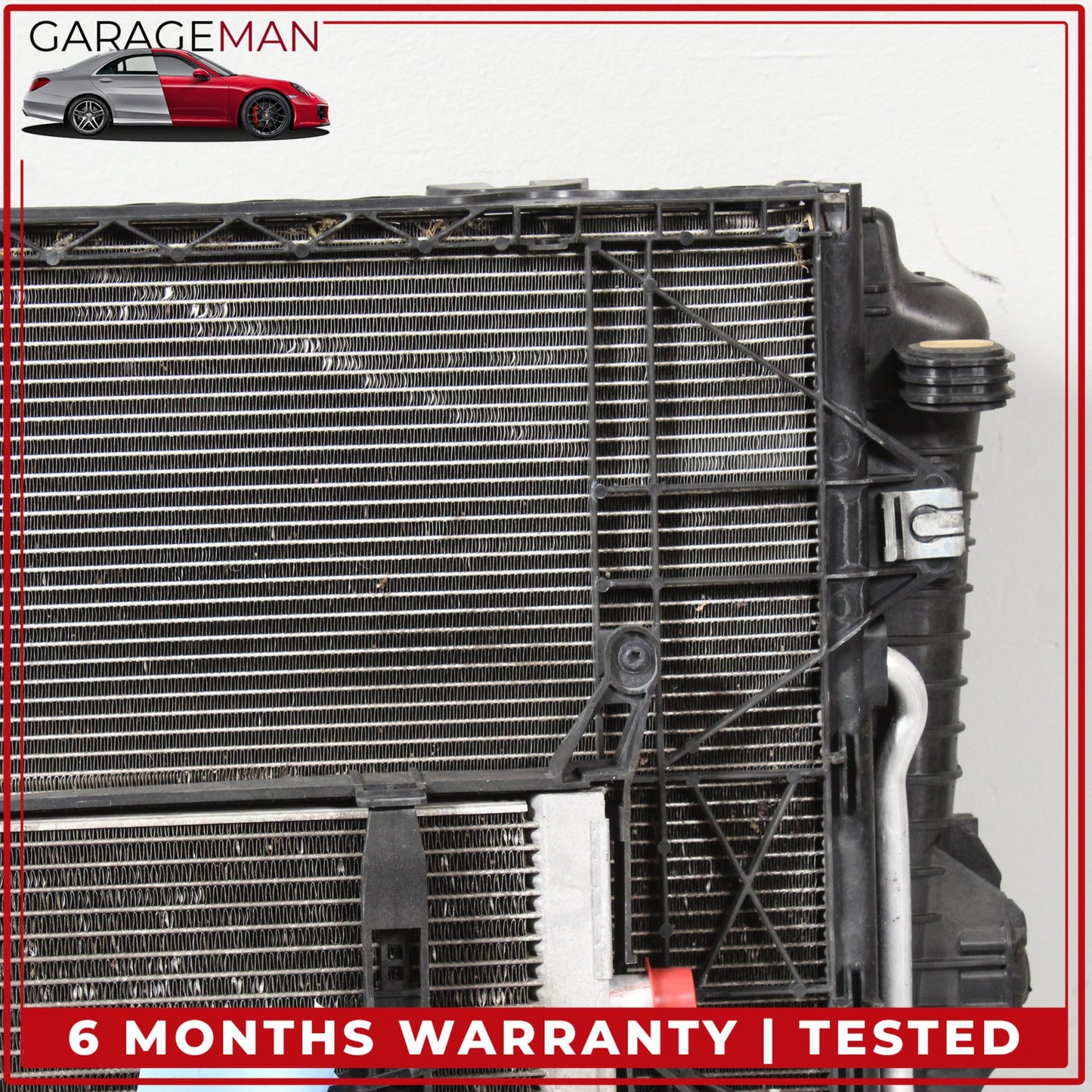 2011-2018 Porsche Cayenne 958 Engine Radiator Cooling Fan Motor A/C Condenser Assy 7P0121207A