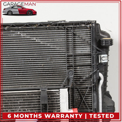 2011-2018 Porsche Cayenne 958 Engine Radiator Cooling Fan Motor A/C Condenser Assy 7P0121207A