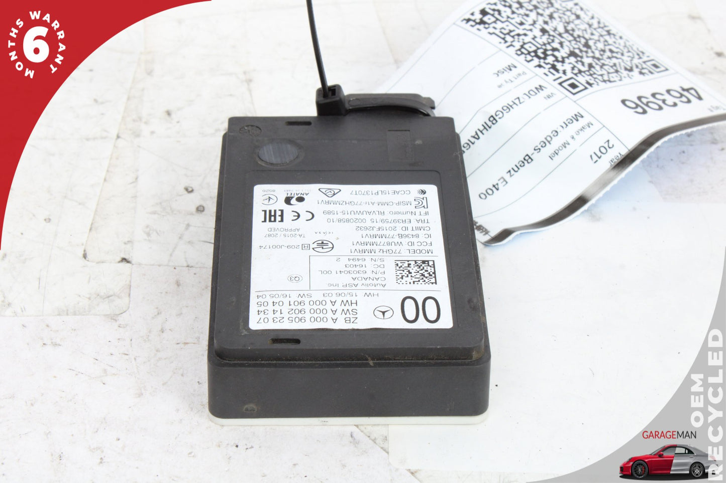 2017-2019 Mercedes-Benz E400 W213 Wagon Blind Spot Radar Sensor Module 0009059807