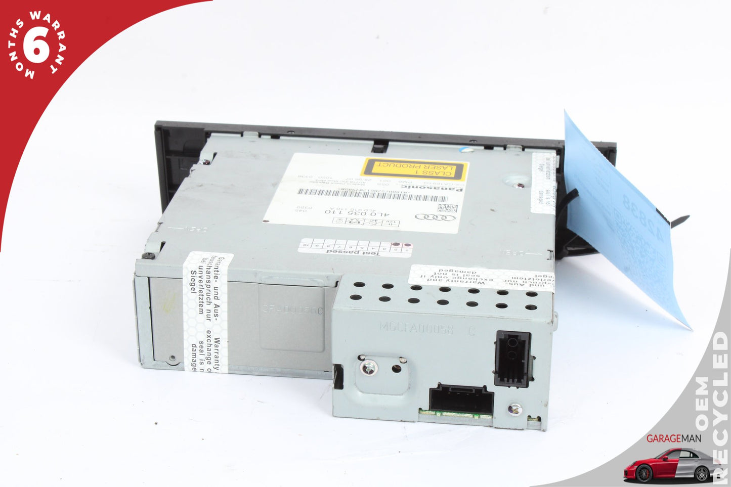 2007-2009 Audi Q7 CD Changer 6 Disk Player 4L0035110 OEM