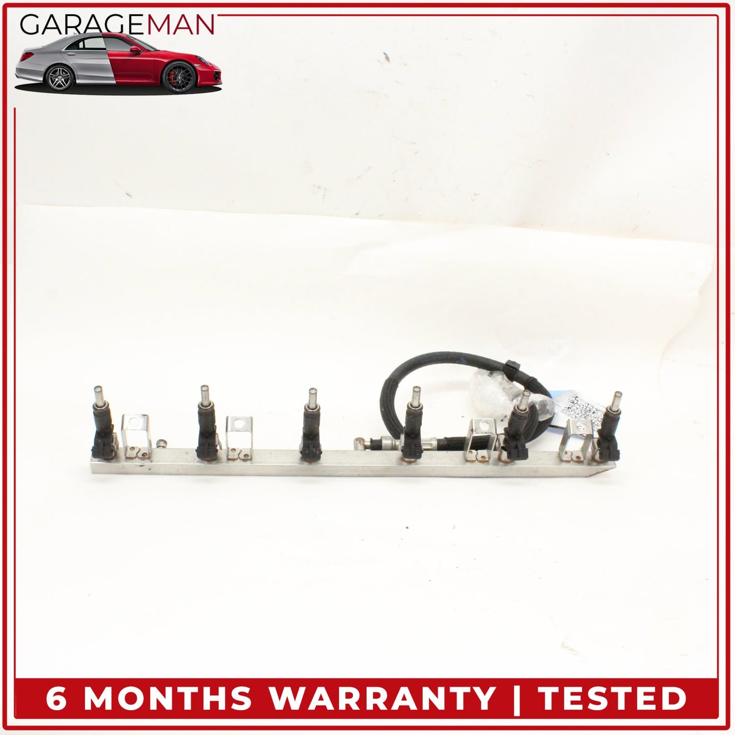 2011-2013 BMW 528i F10 N52 3.0L Fuel Rail w/ Injectors Set 7542541