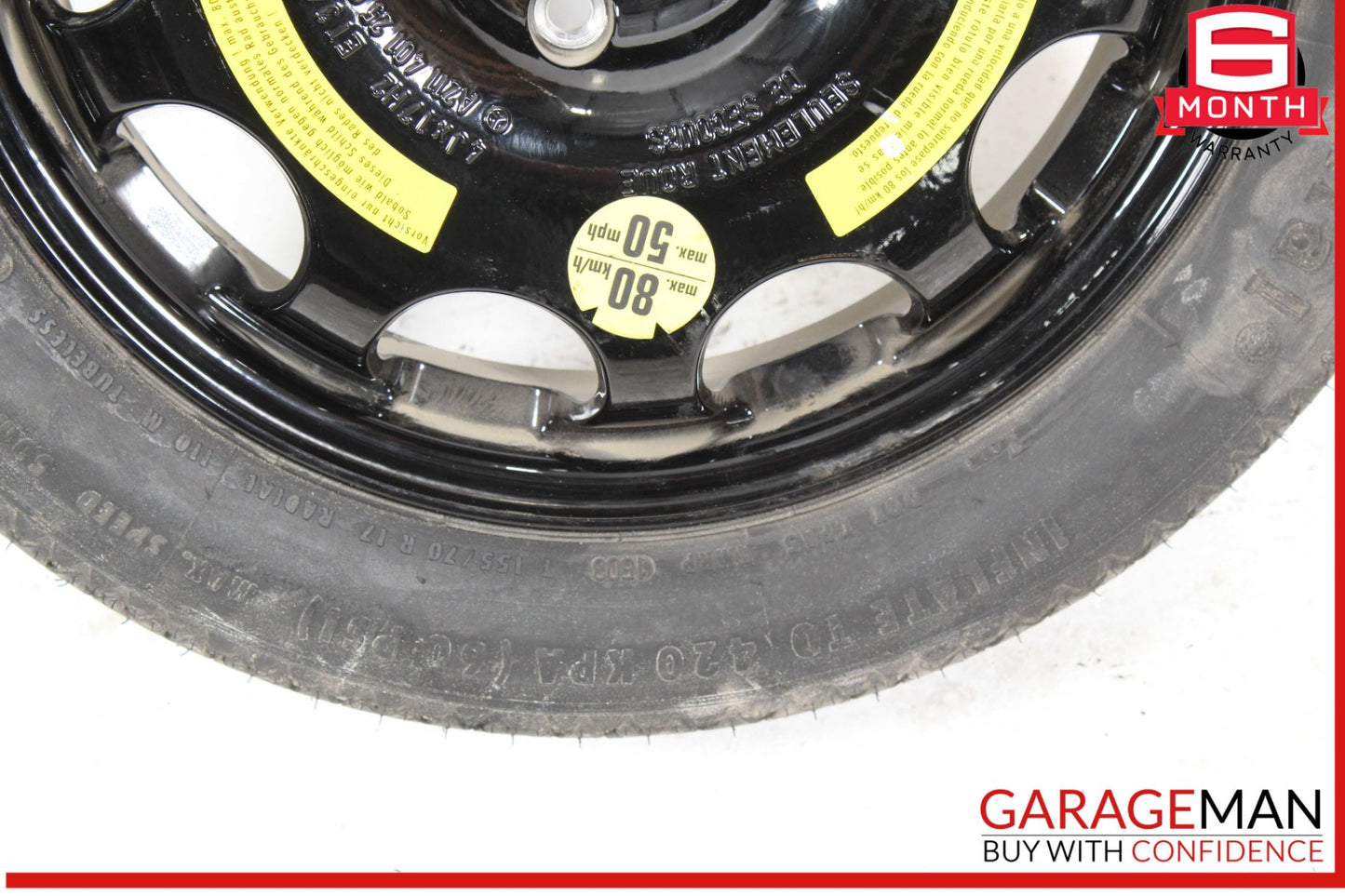2003-2009 Mercedes E320 W211 Emergency Spare Tire Donut Rim 2114012502