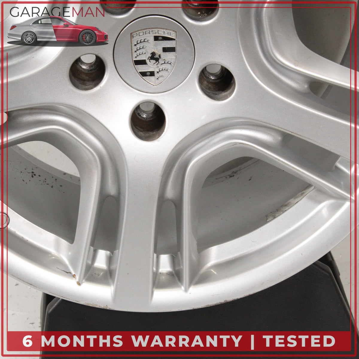 2010-2016 Porsche Panamera 970 10Jx19 ET61 Rear Wheel Rim Silver 97036216001 OEM