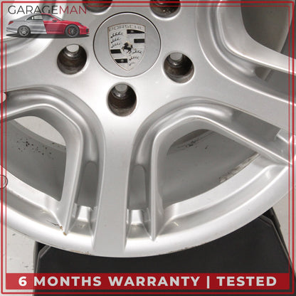 2010-2016 Porsche Panamera 970 10Jx19 ET61 Rear Wheel Rim Silver 97036216001 OEM