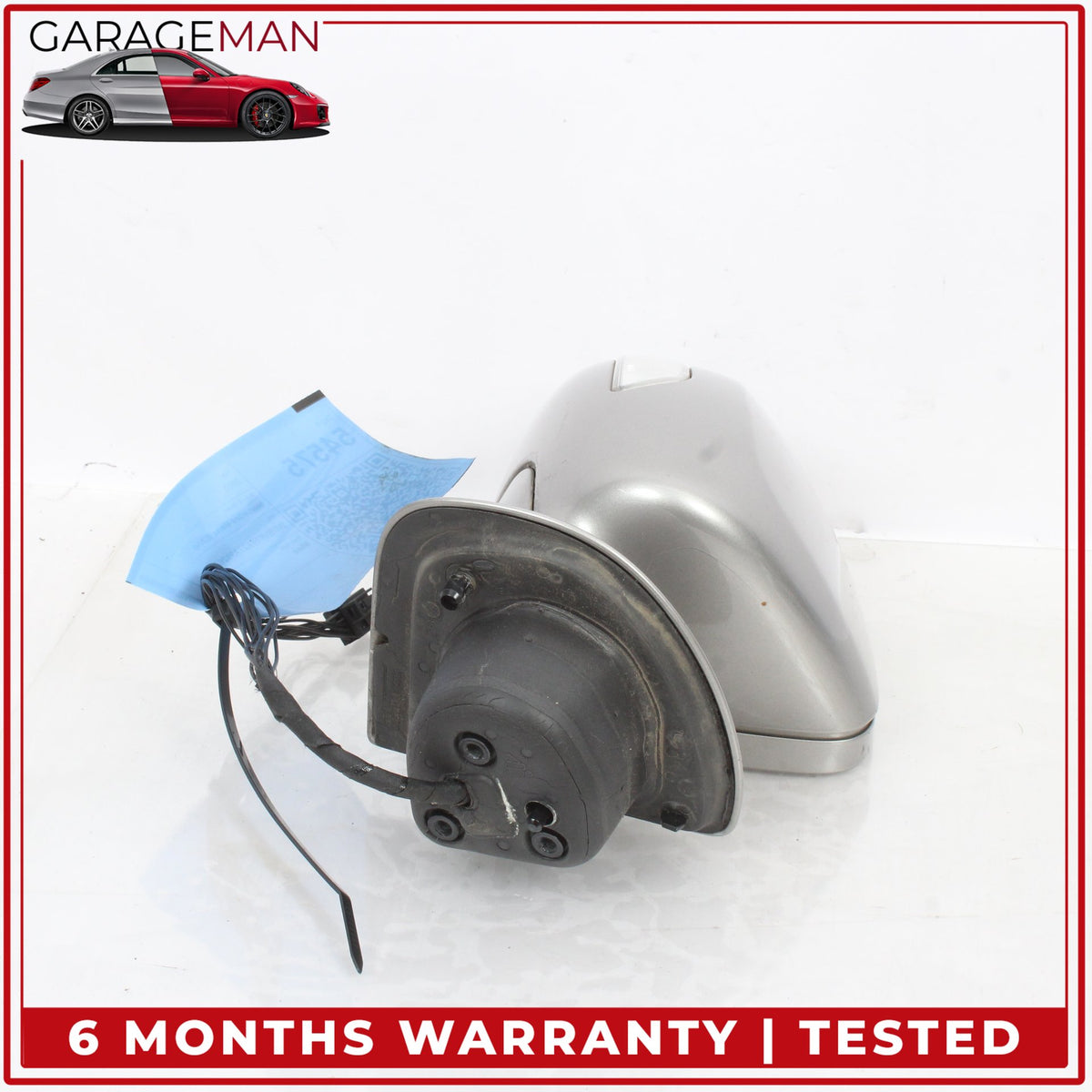 2007-2009 Mercedes W211 E350 Right Door Rear View Mirror Silver Metallic OEM