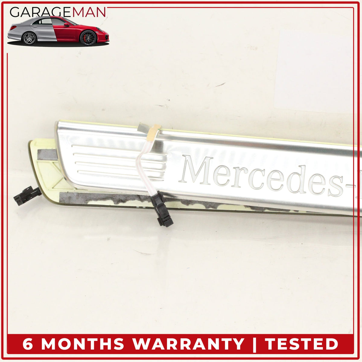 2014-2020 Mercedes W222 S550e Front and Rear Illuminated Door Step Sill Set OEM