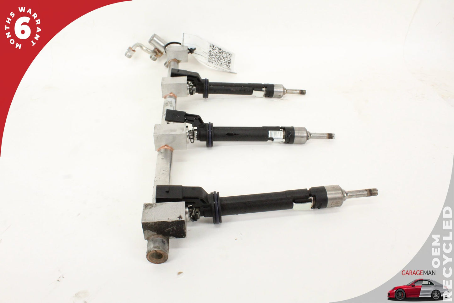 2008-2010 Porsche Cayenne 957 Upper Fuel Rail w/ Injectors 03H133316A OEM