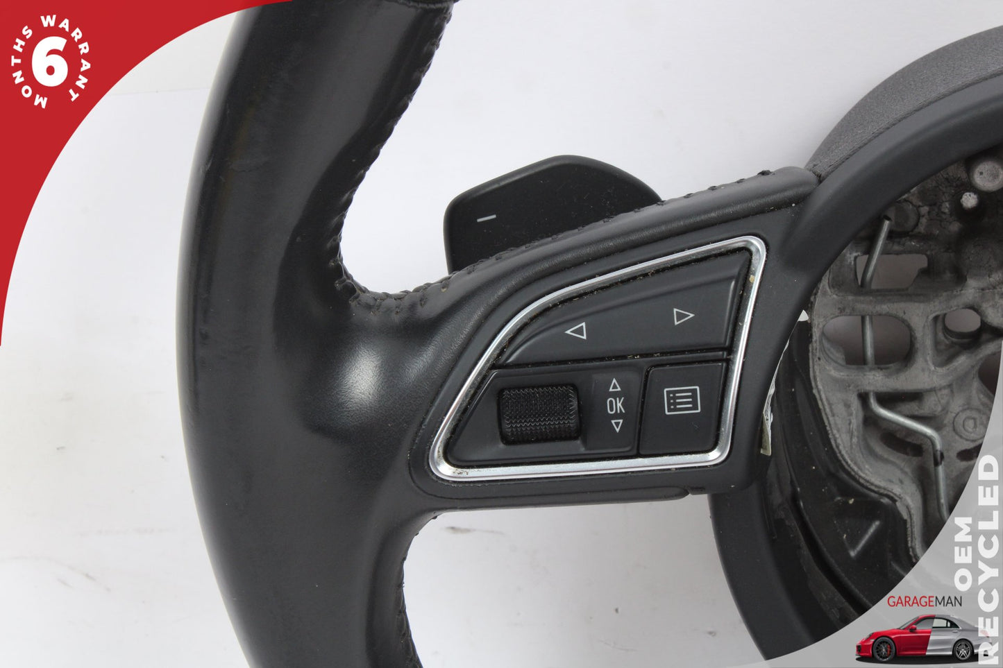 12-18 Audi A6 C7 Sedan Sport Flat Bottom Steering Wheel w/ Paddle Shifters