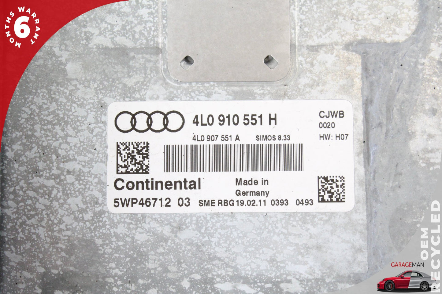2011 Audi Q7 3.0L Engine Computer Control Module w/ Wire Harness 4L0910551H OEM