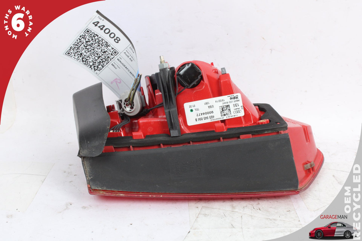 2012-2015 Audi A6 Rear Right Side Inner Tail Light 4G5945094 OEM