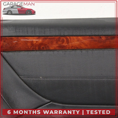 2000-2006 Mercedes W215 CL500 Rear Left Side Door Trim Panel Leather Black OEM
