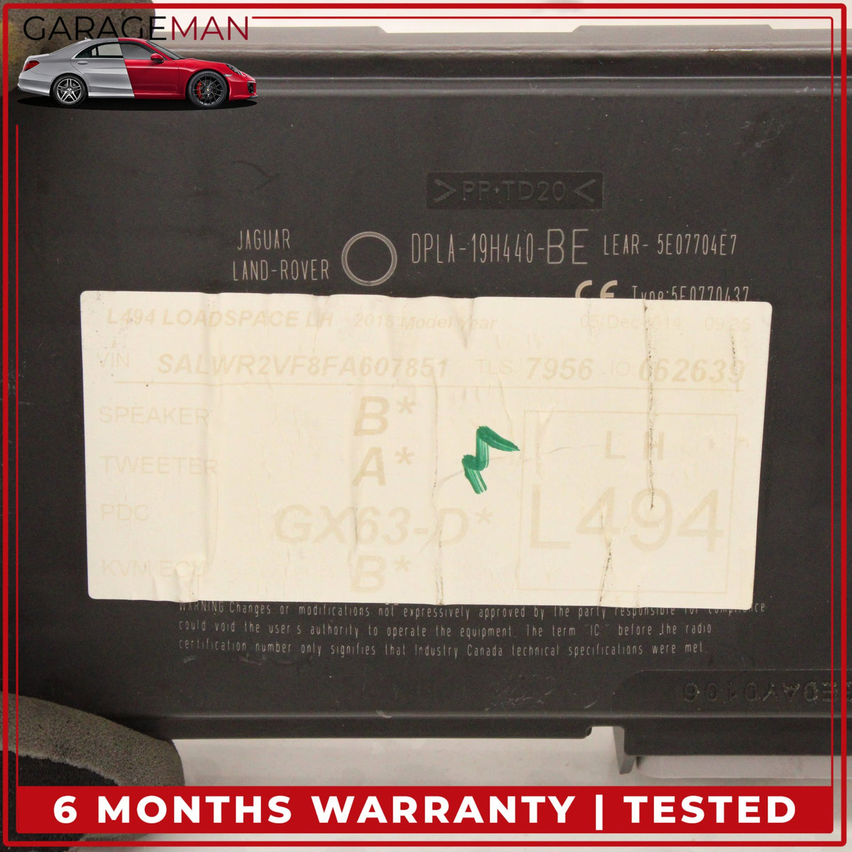 2010-2017 LR Range Rover Sport L494 Anti Theft Locking Control Module Unit OEM