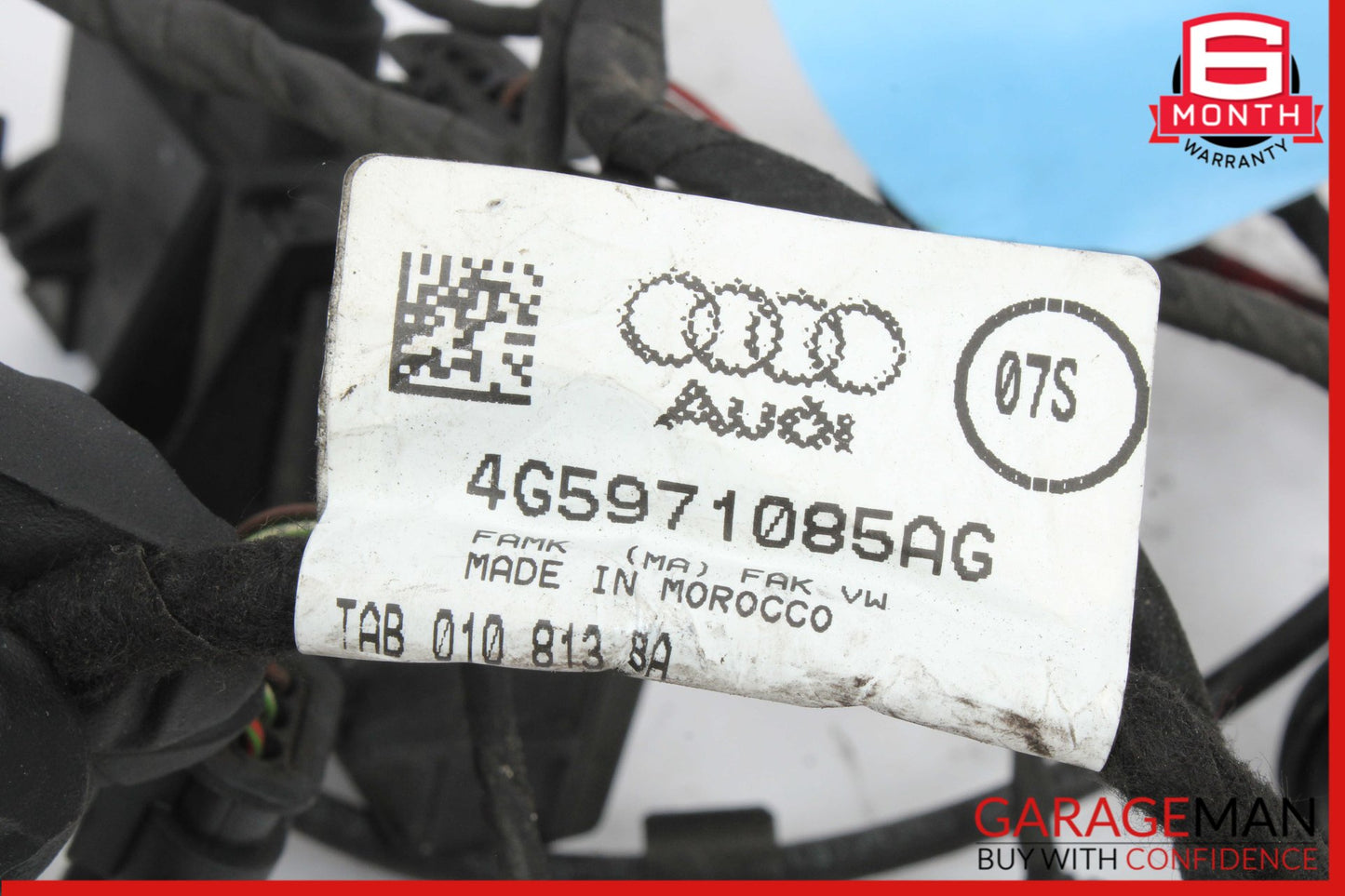 2012-2018 Audi A6 Rear Bumper Parking Sensor w/ Wire Harness 4G5971085AG OEM