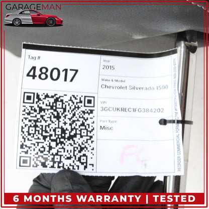 2014-2019 Chevrolet Silverado 1500 Front Left or Right Side Head Rest Black OEM