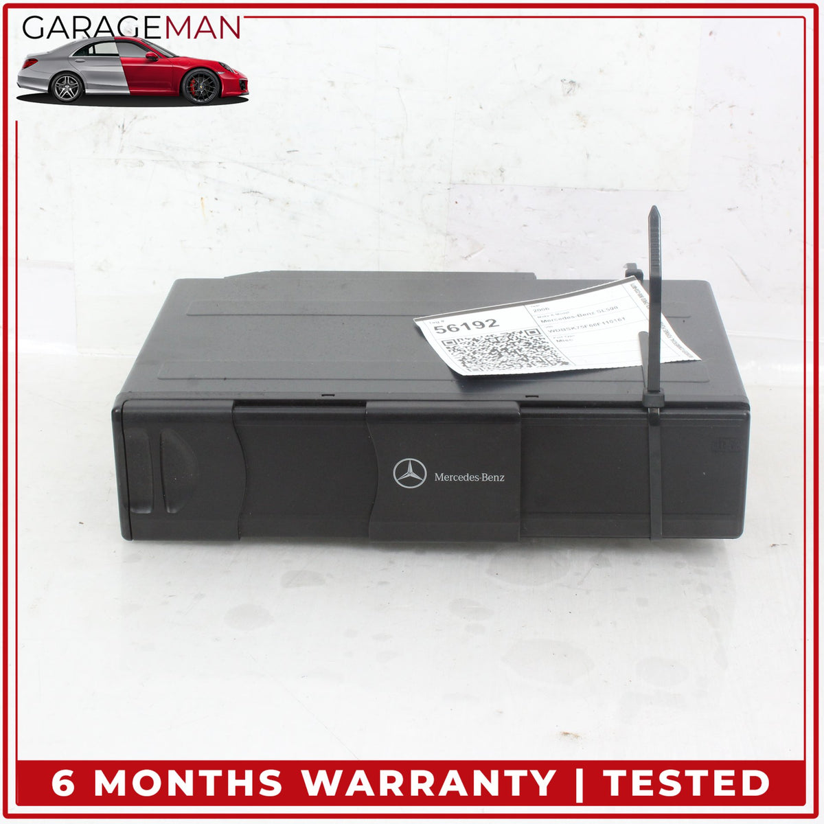 2005-2009 Mercedes R230 SL500 CLK350 CD Changer 6 Disk Player 2038703389 OEM