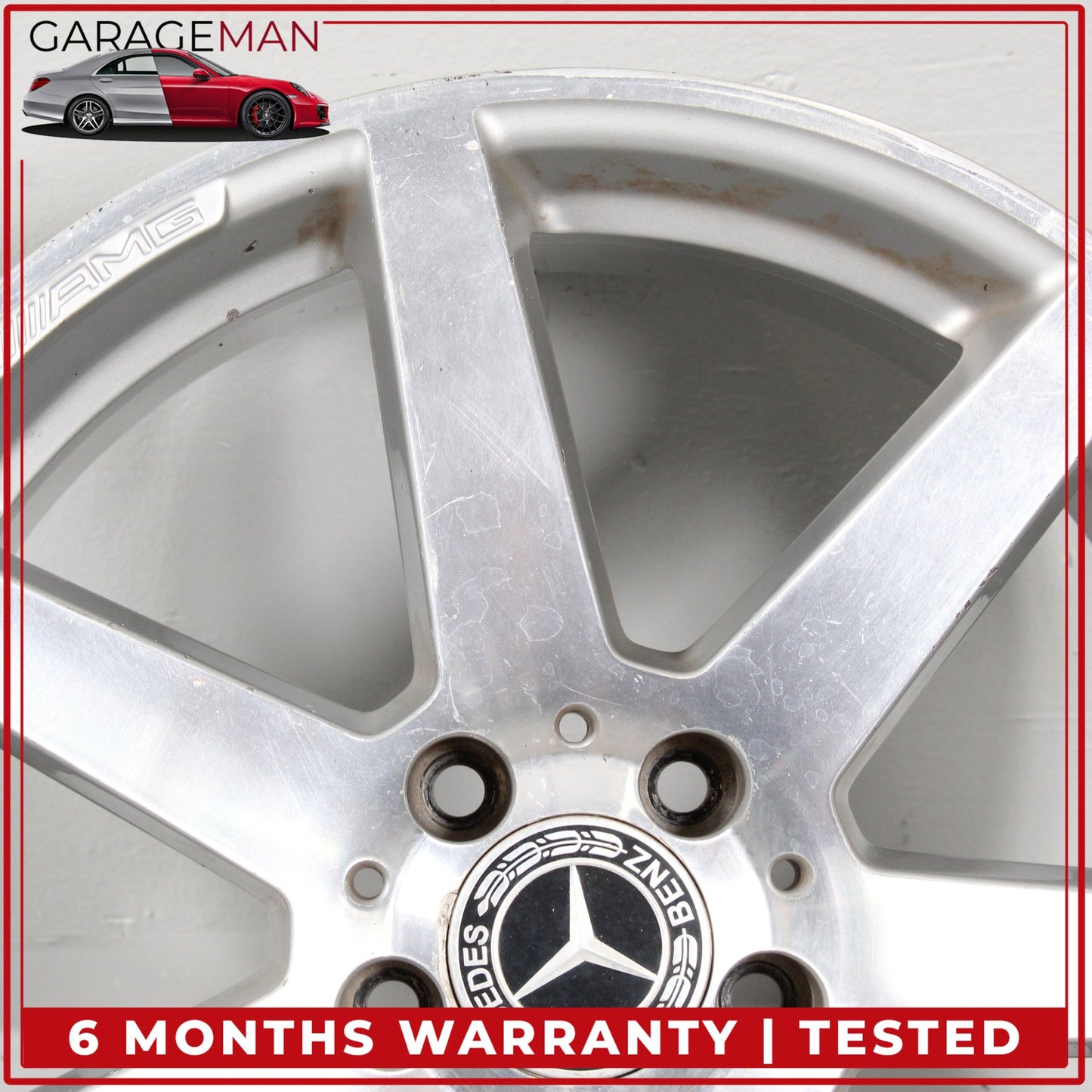 2012-2015 Mercedes W204 C250 Rear 7 Spoke Wheel Rim 8.5JX18H2ET54 2044019902 OEM