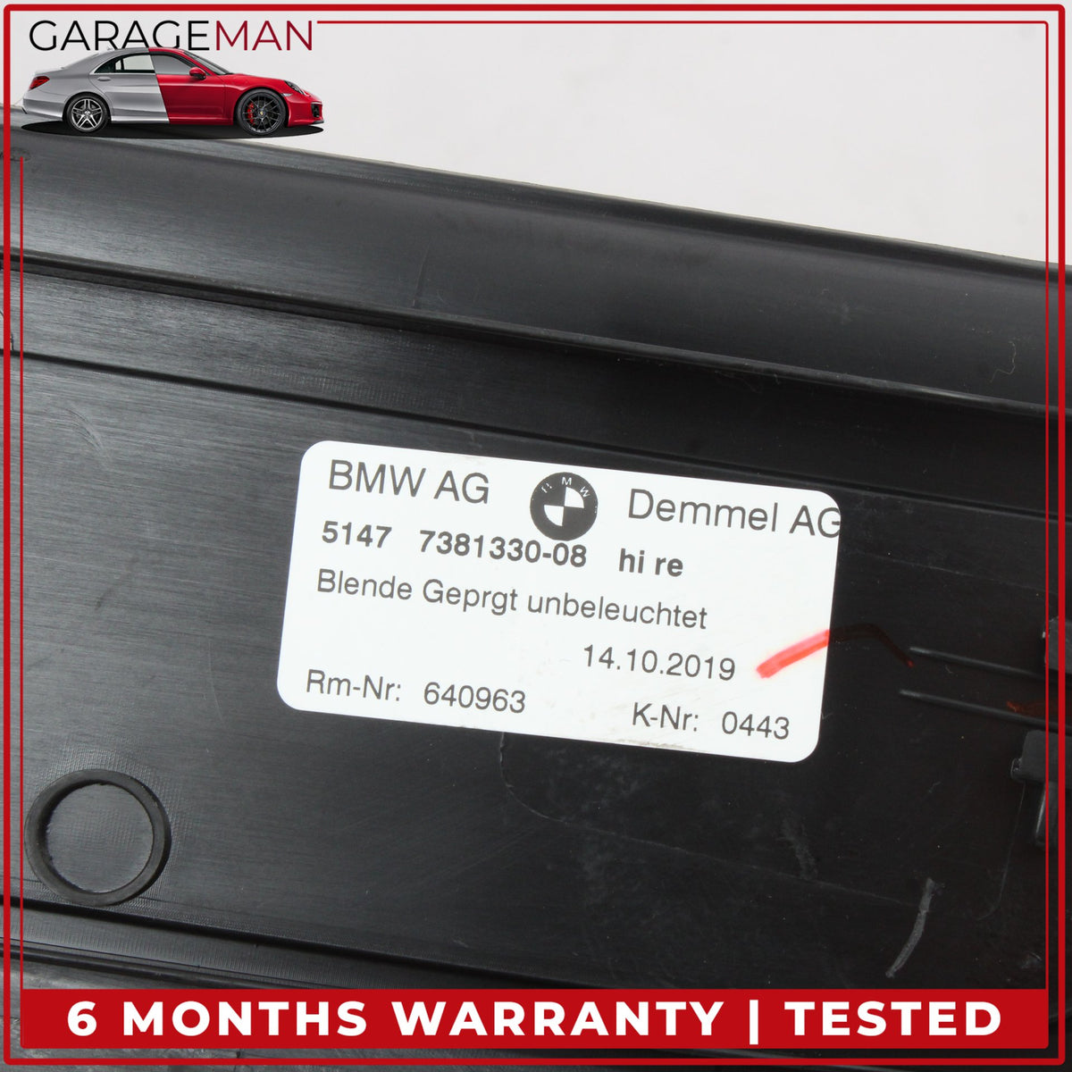 2017-2023 BMW 530e G30 Front and Rear Door Sill Scuff Plate Trim Set of 4 OEM