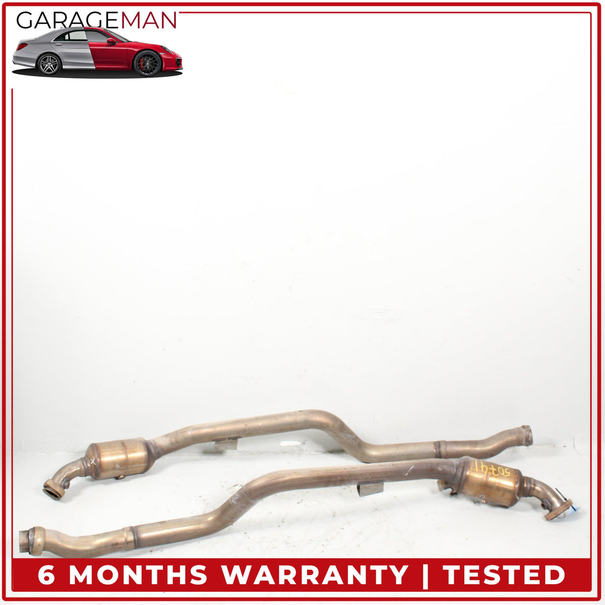 2012-2018 Mercedes CLS63 E63 AMG Exhaust Muffler Resonator Pipe Set OEM