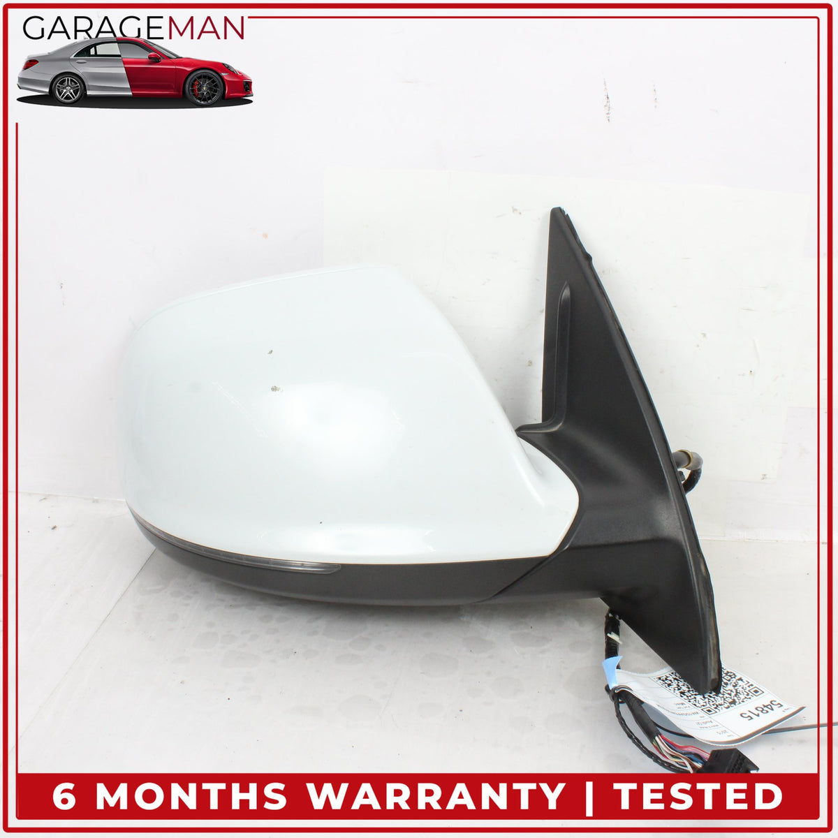 2010-2015 Audi Q7 Right Door Heated Rear View Mirror w/ Blind Spot White OEM