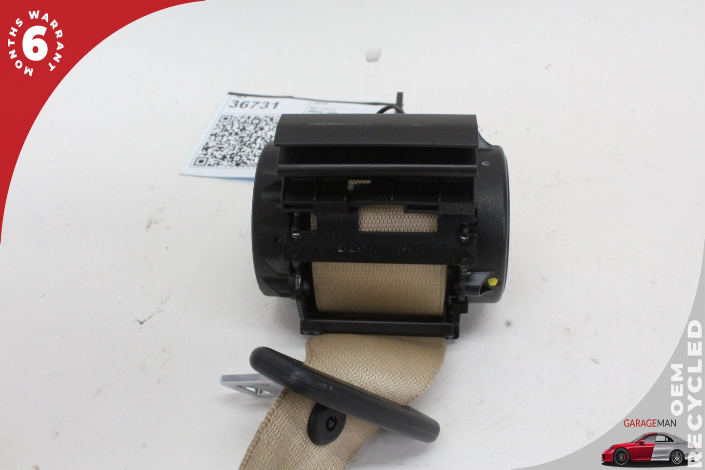 2012-2018 BMW 320i F30 Rear Left or Rear Right Side Seat Belt Beige 7310218 OEM