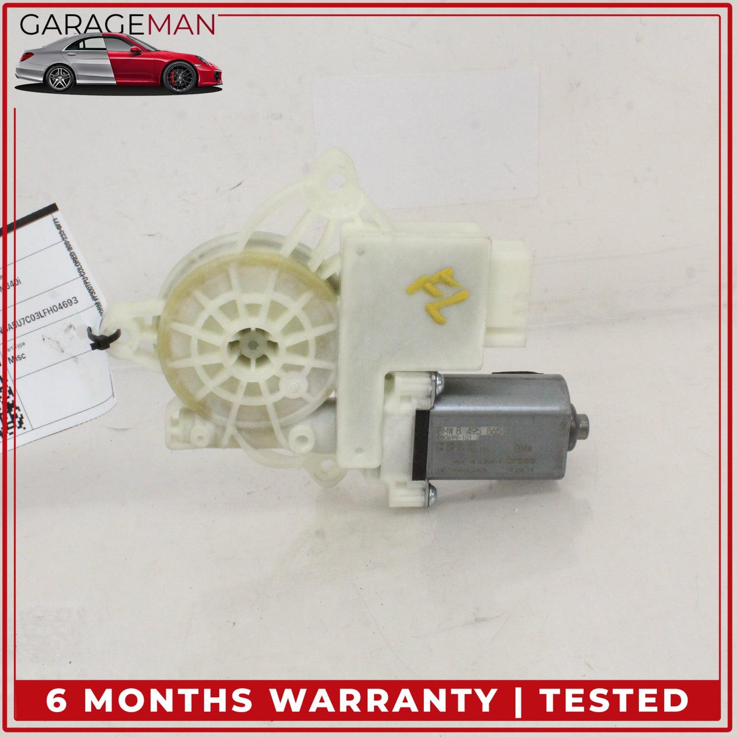 2019-2024 BMW M340i Front Left Driver Side Window Regulator Motor 8495865 OEM