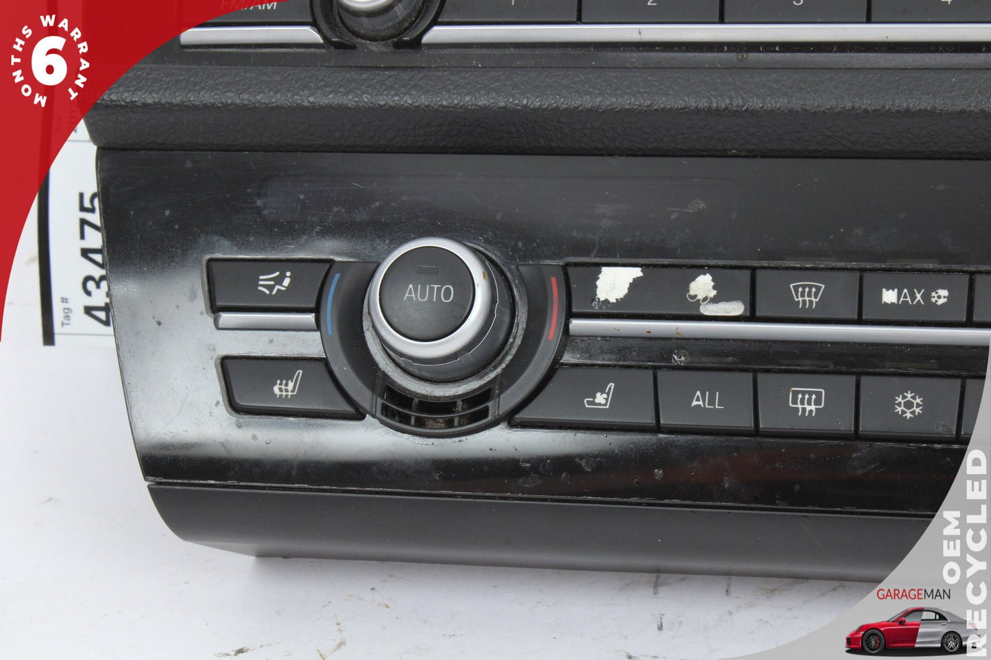 2011-2016 BMW 550i F10 Sedan AC Temperature Climate Control Panel 9263748